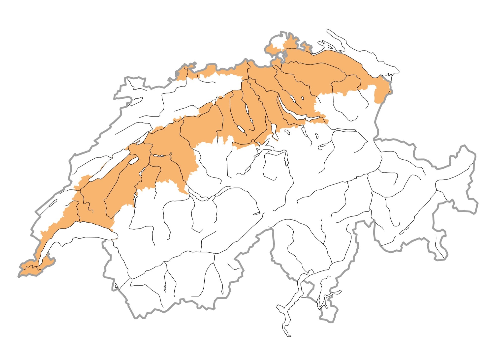 Verbreitung - Hirondelle de rivage