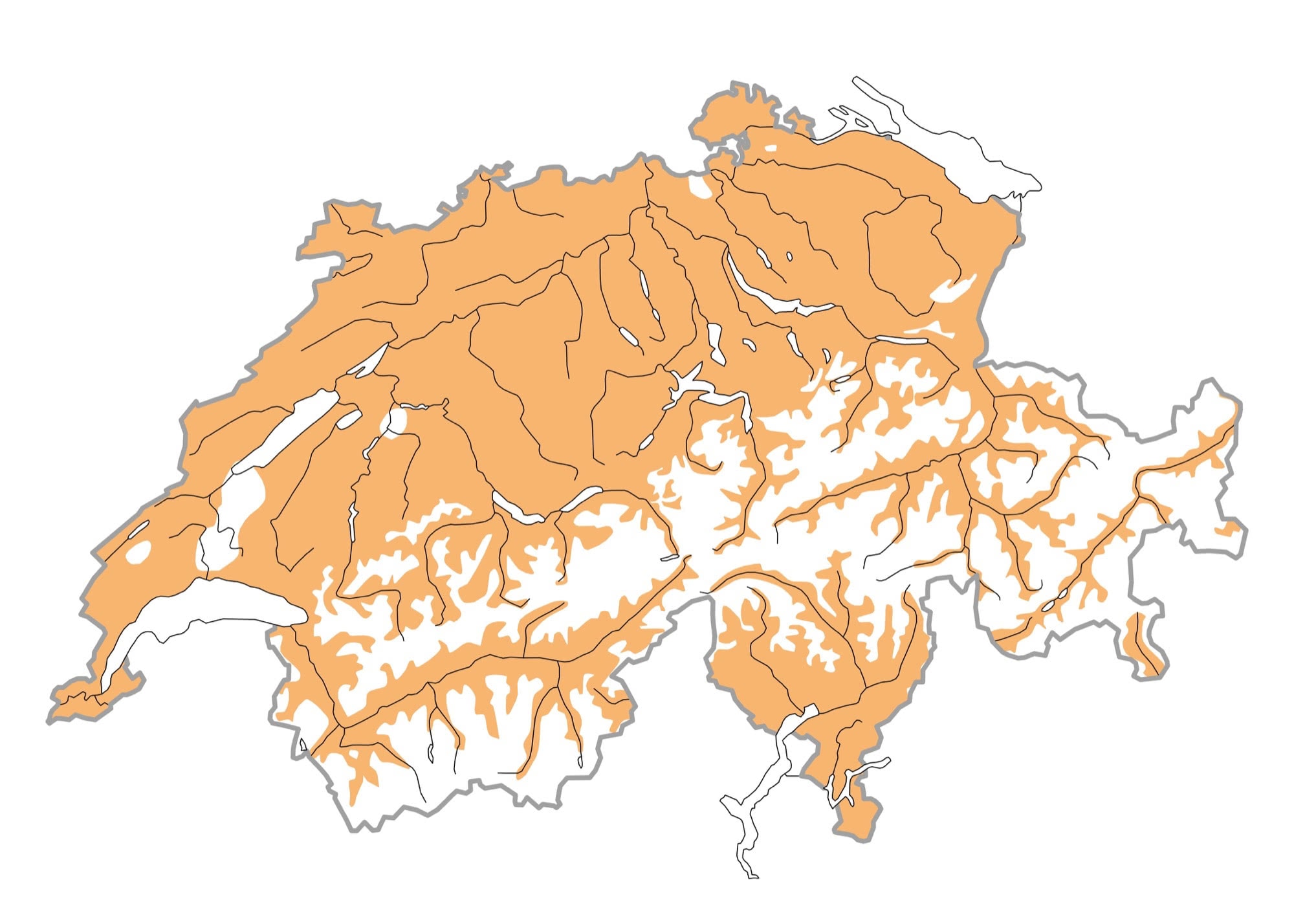 Verbreitung - Rougequeue à front blanc